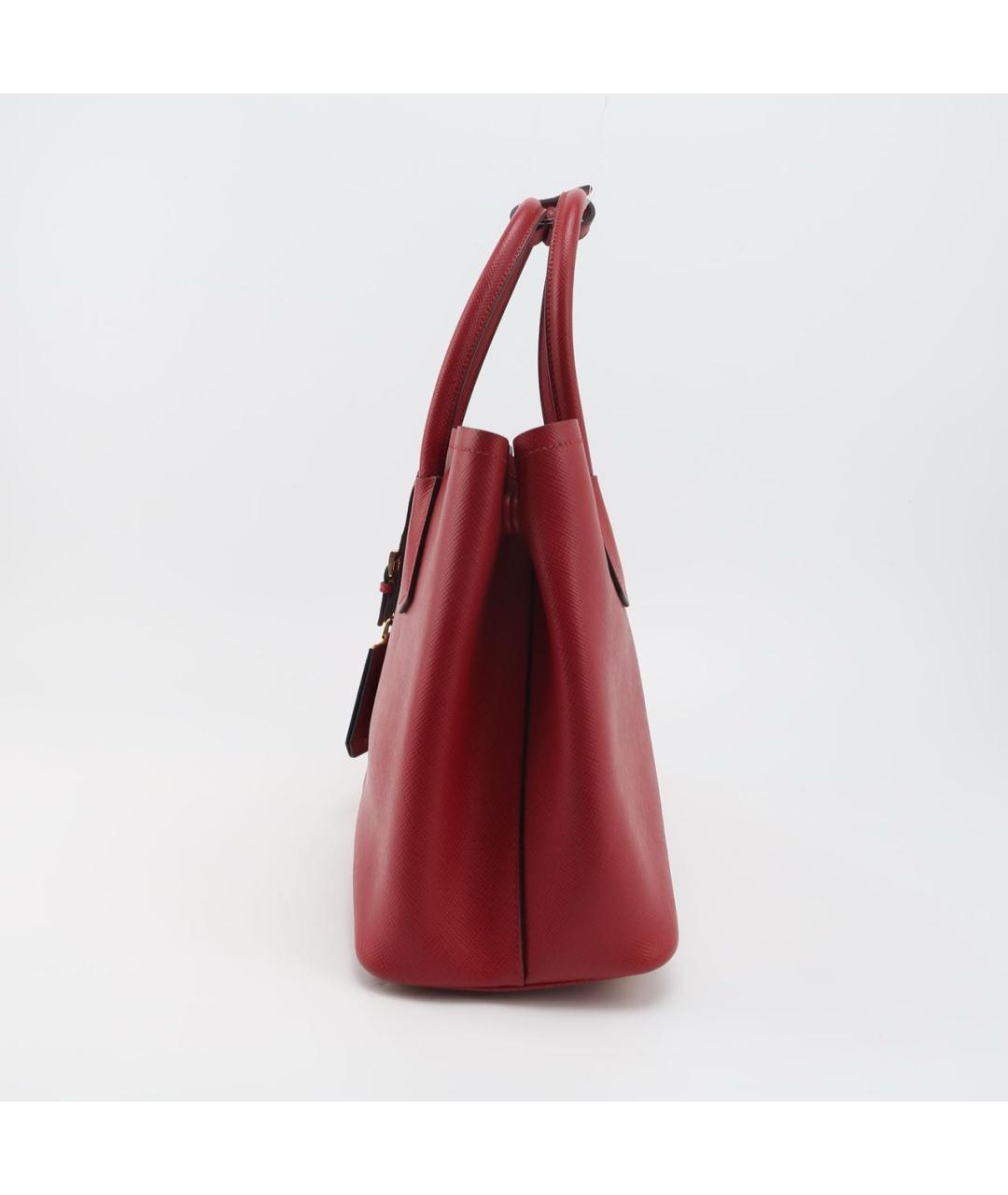 PRADA Красная кожаная сумка тоут, фото 2