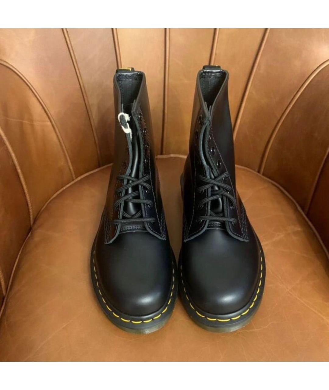 DR. MARTENS Черные кожаные ботинки, фото 2