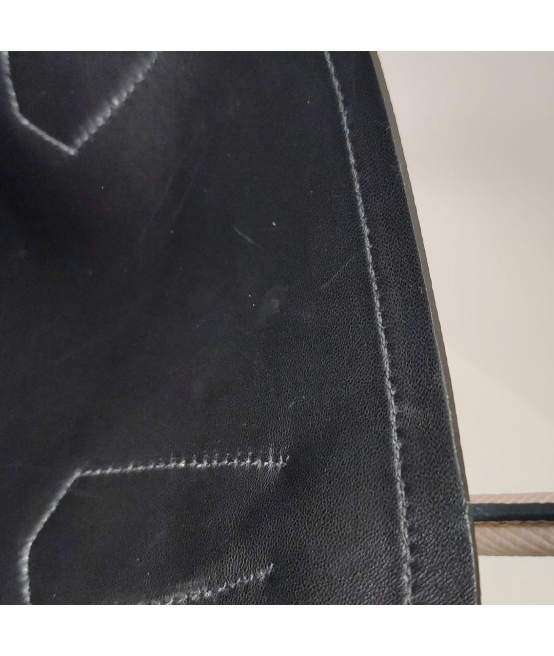 PRADA Бежевая кожаная сумка тоут, фото 8