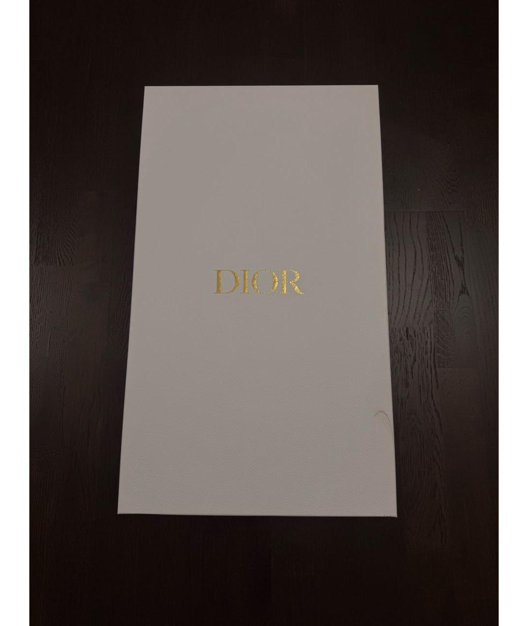 CHRISTIAN DIOR Хаки кожаные сапоги, фото 5