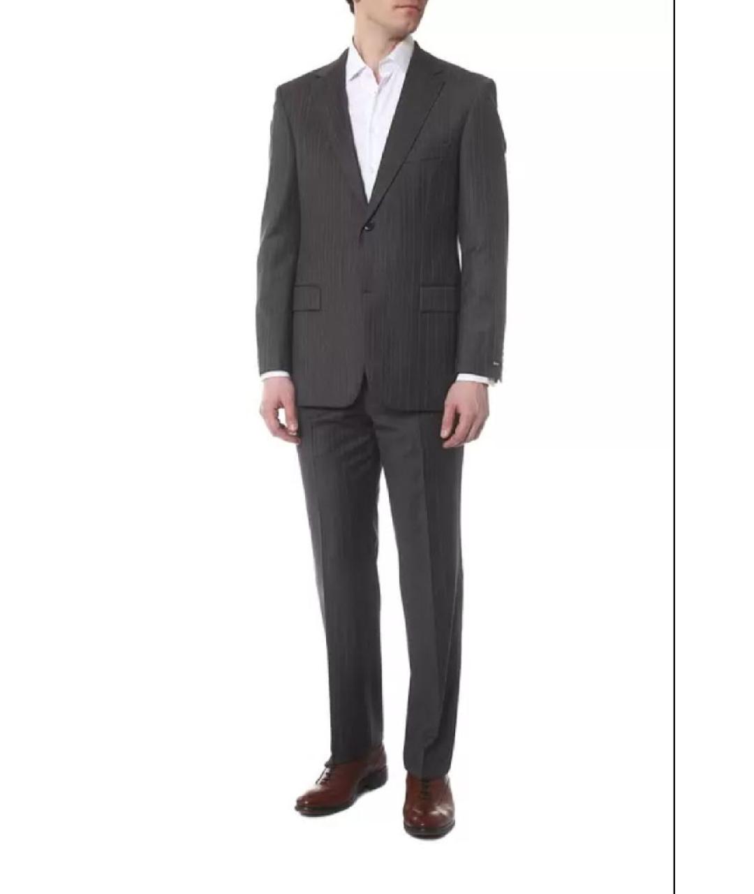 HUGO BOSS Серый классический костюм, фото 3