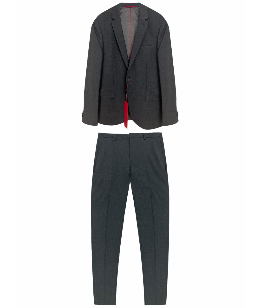 HUGO BOSS Серый классический костюм, фото 1