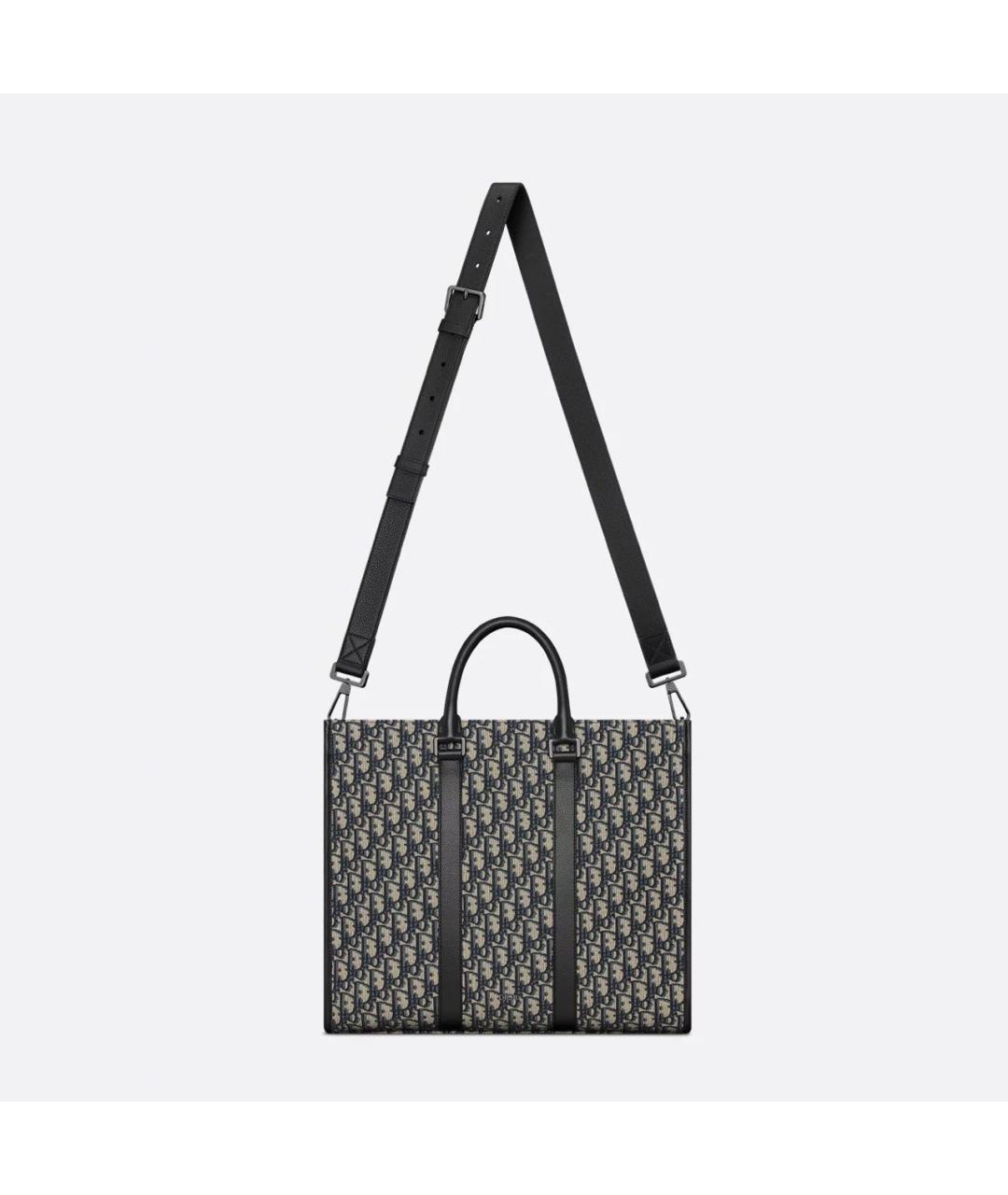 CHRISTIAN DIOR Бежевая тканевая сумка тоут, фото 5