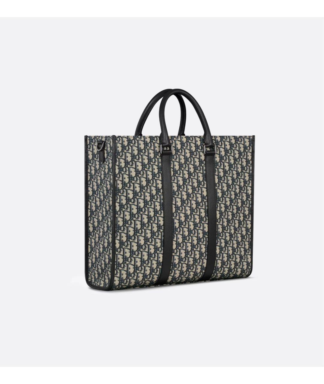 CHRISTIAN DIOR Бежевая тканевая сумка тоут, фото 3