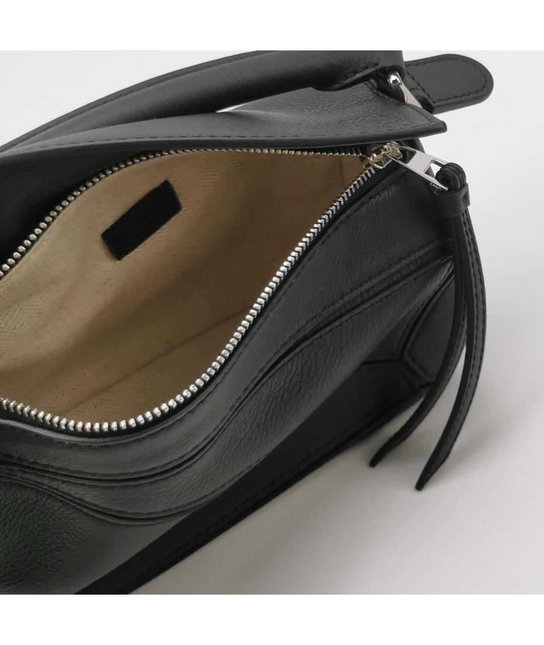 LOEWE Черная кожаная сумка через плечо, фото 6