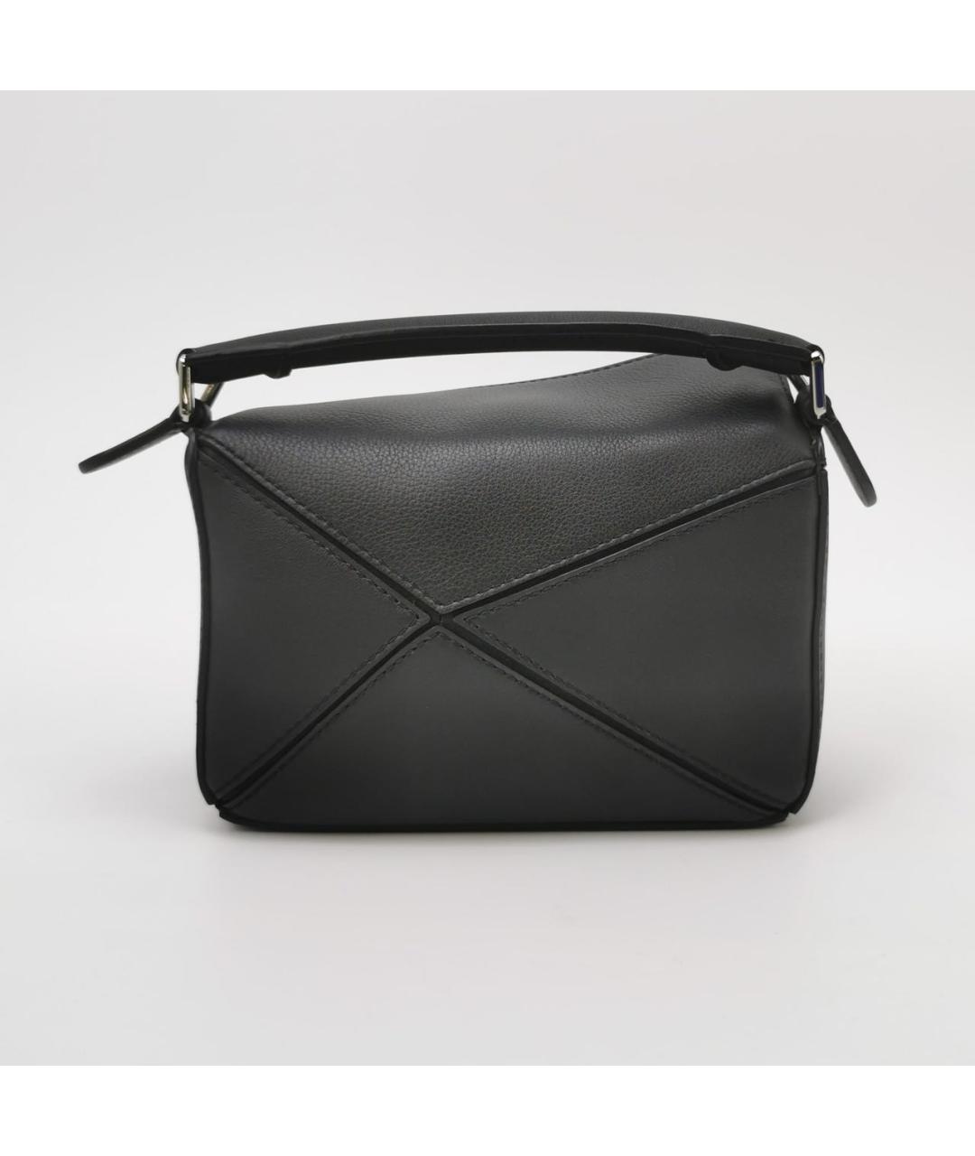 LOEWE Черная кожаная сумка через плечо, фото 4