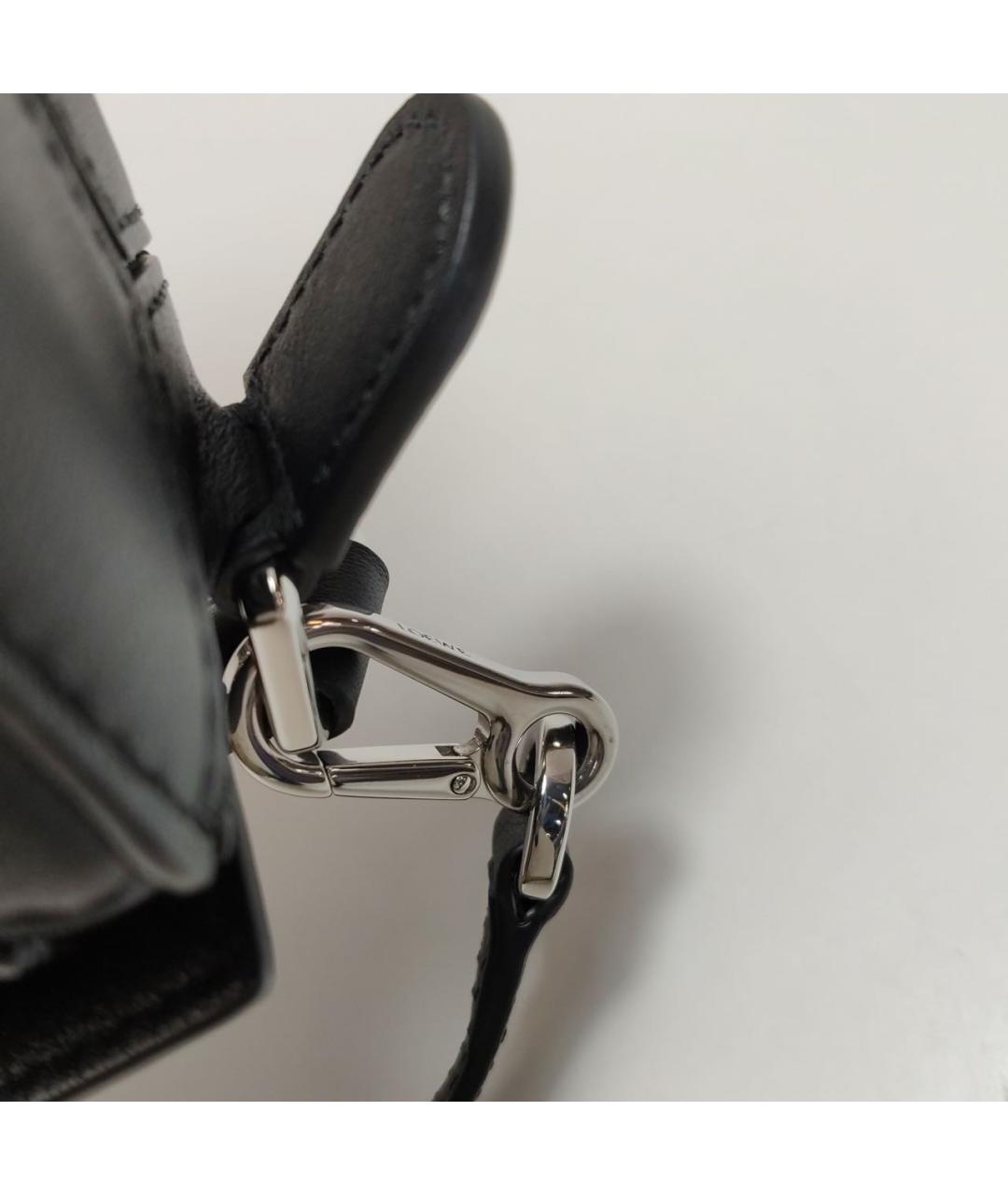 LOEWE Черная кожаная сумка через плечо, фото 8