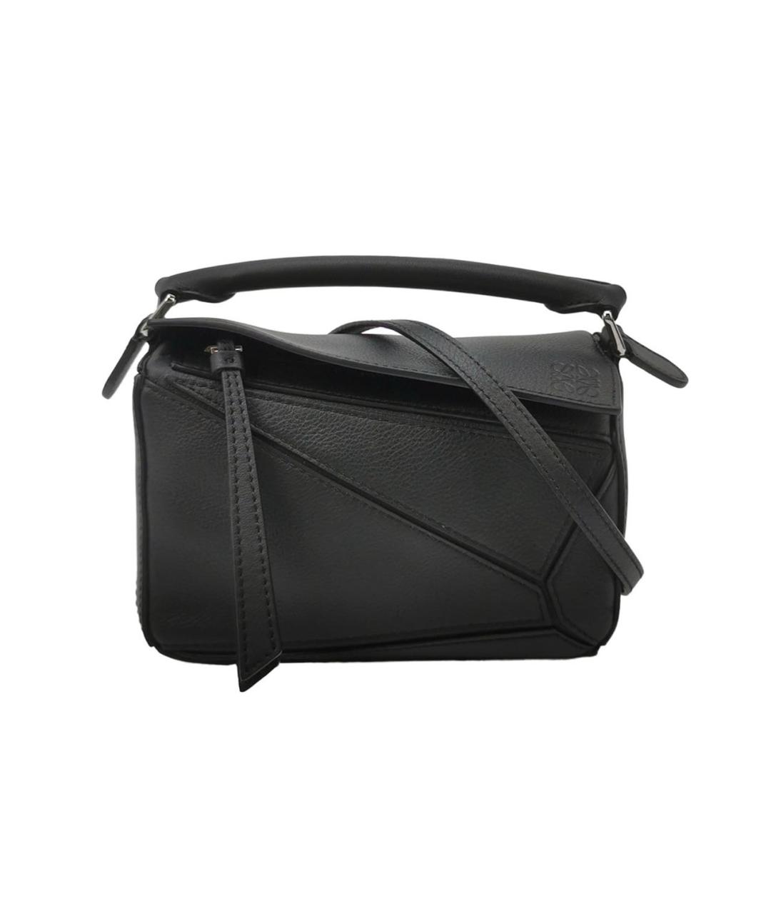 LOEWE Черная кожаная сумка через плечо, фото 1