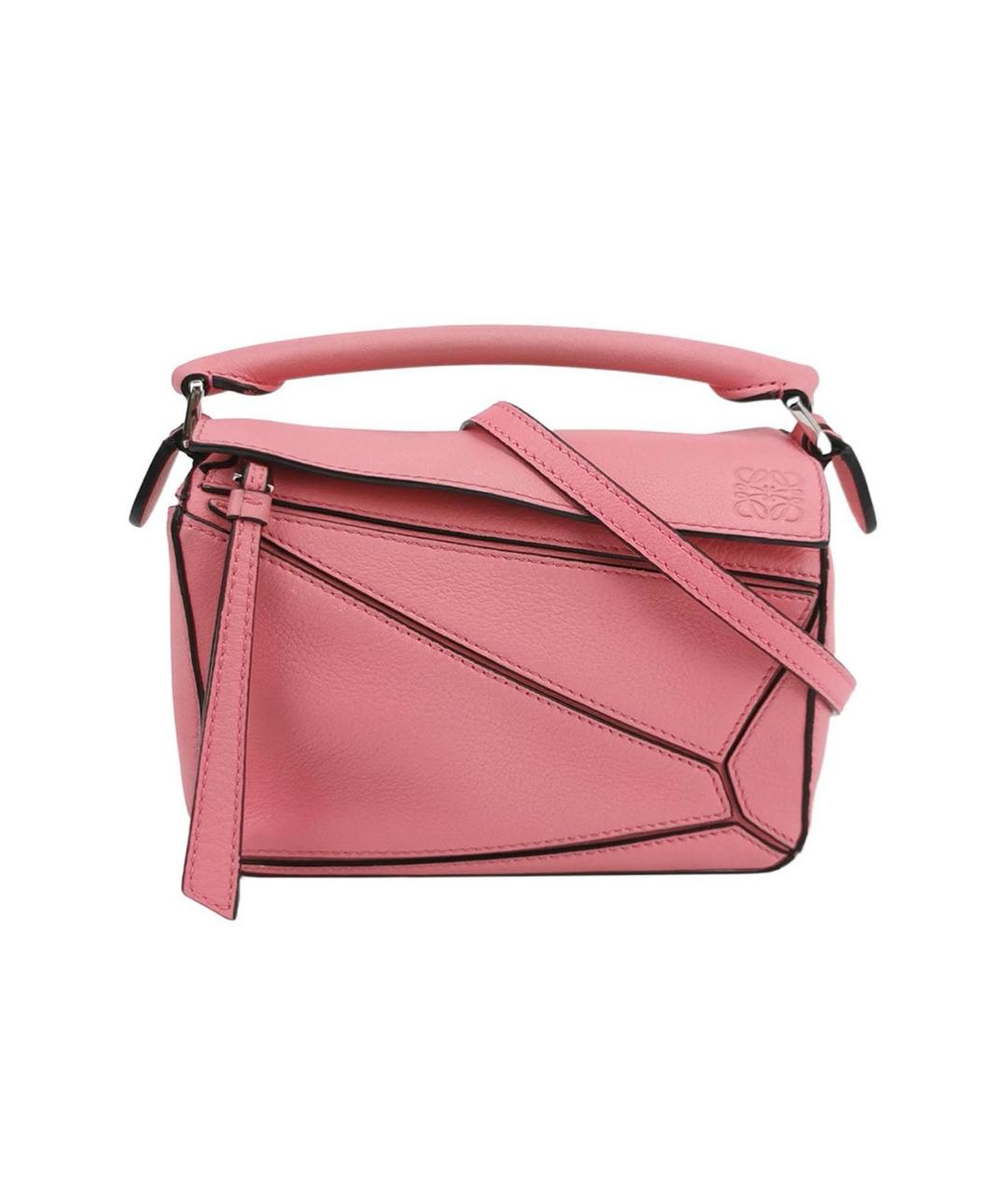 LOEWE Розовая кожаная сумка через плечо, фото 1