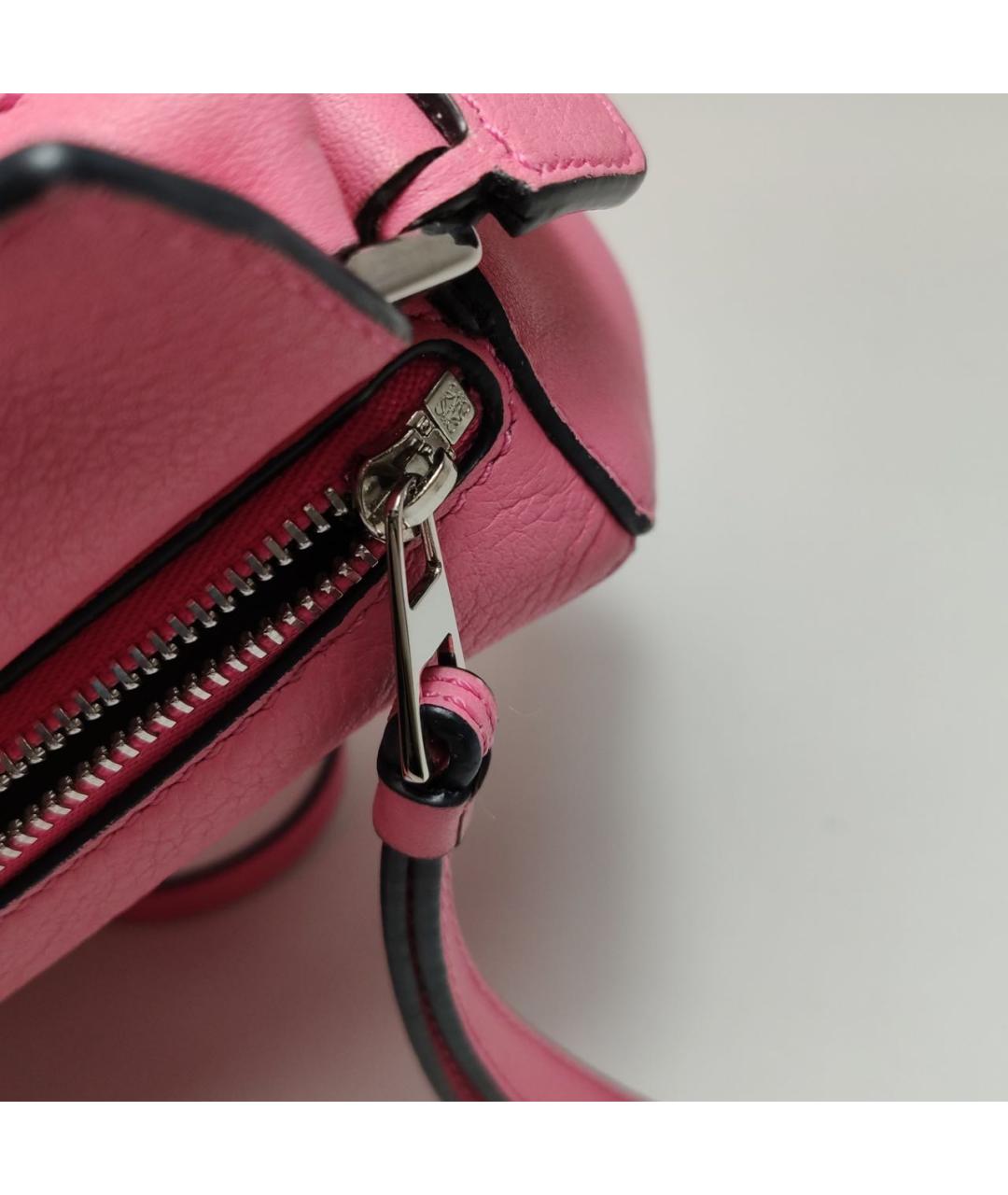 LOEWE Розовая кожаная сумка через плечо, фото 8