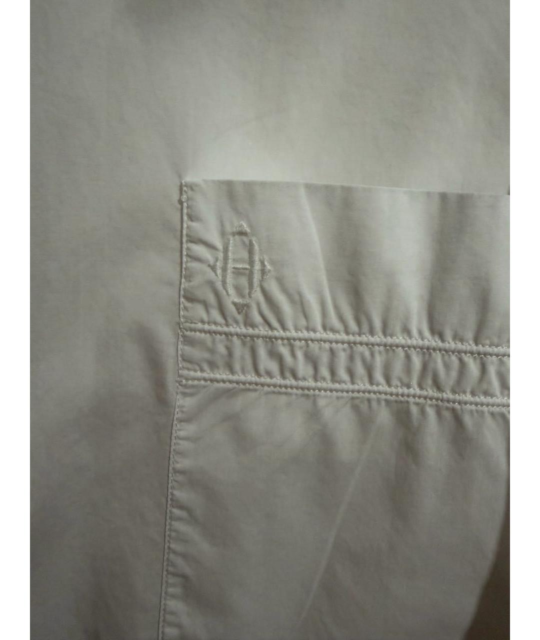 HERMES Белая хлопковая рубашка, фото 3