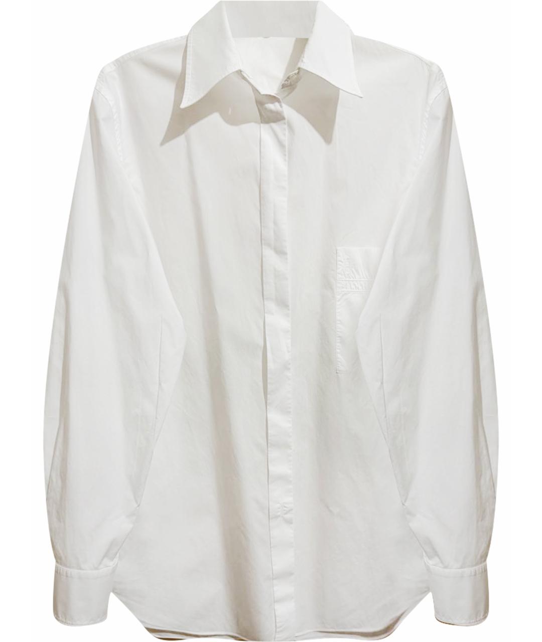 HERMES Белая хлопковая рубашка, фото 1