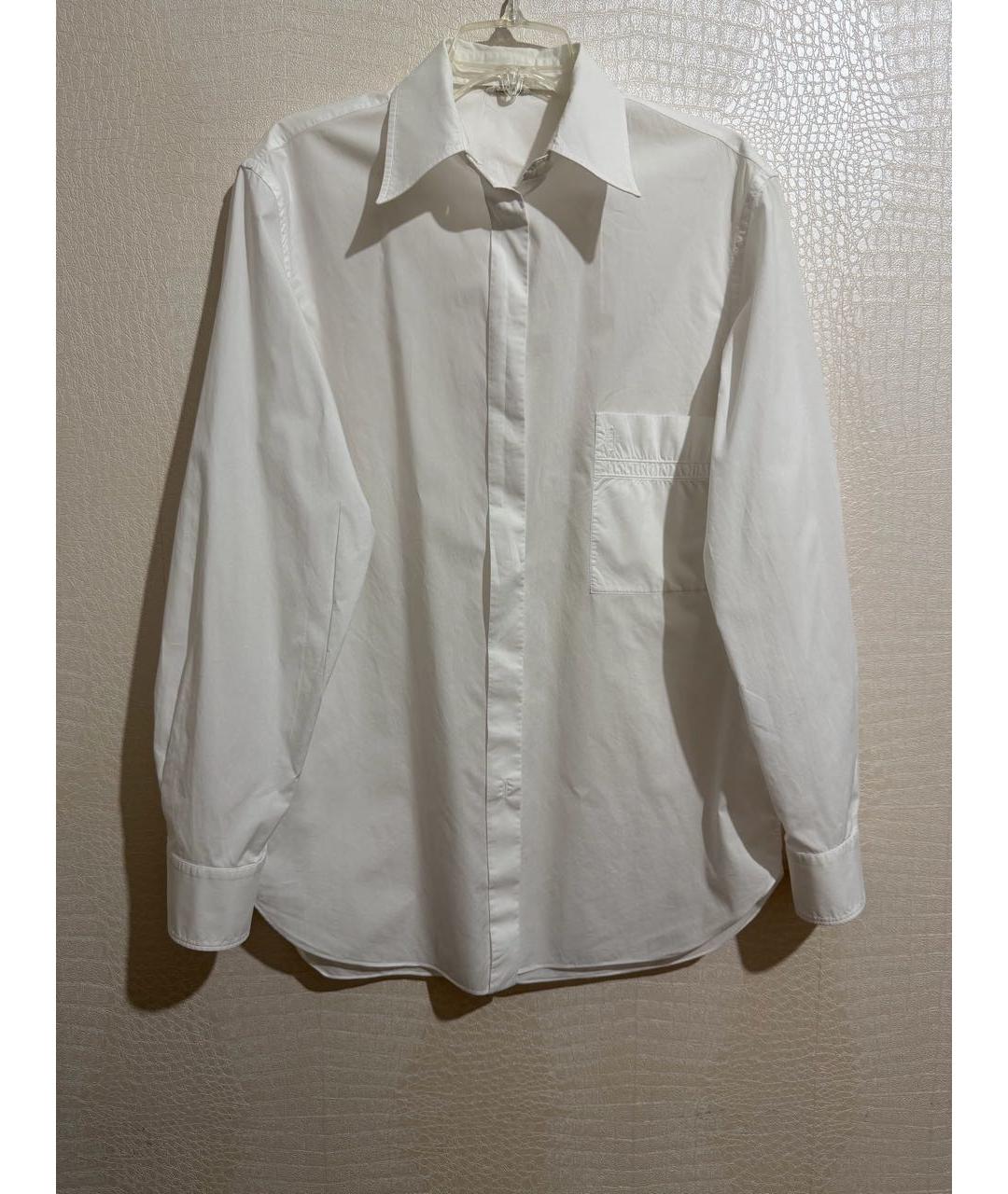 HERMES Белая хлопковая рубашка, фото 8