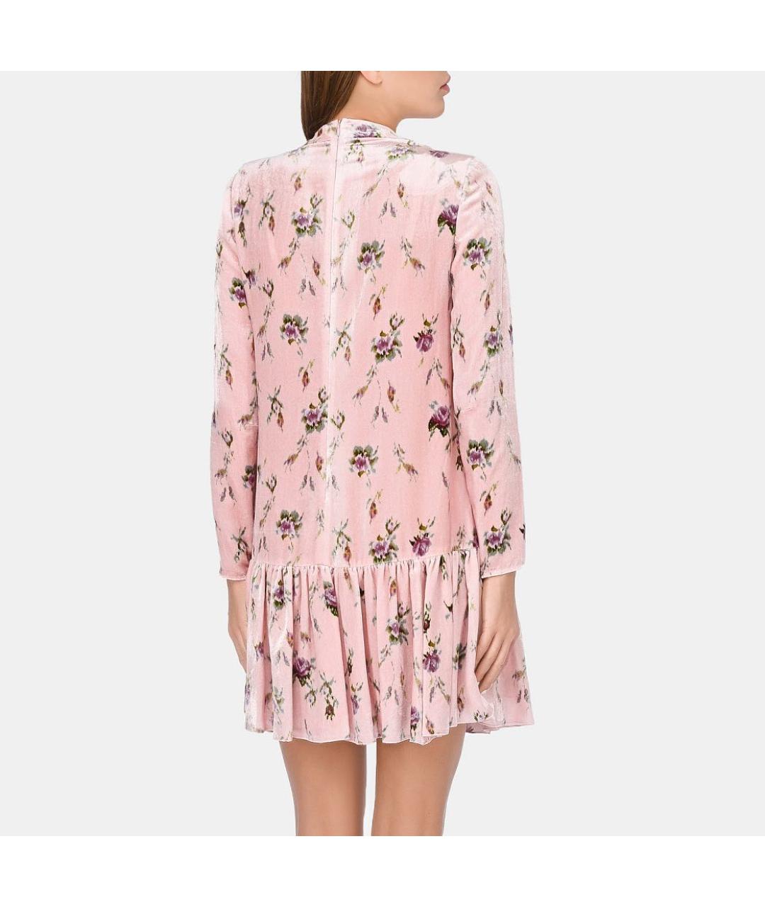 RED VALENTINO Мульти бархатное повседневное платье, фото 2