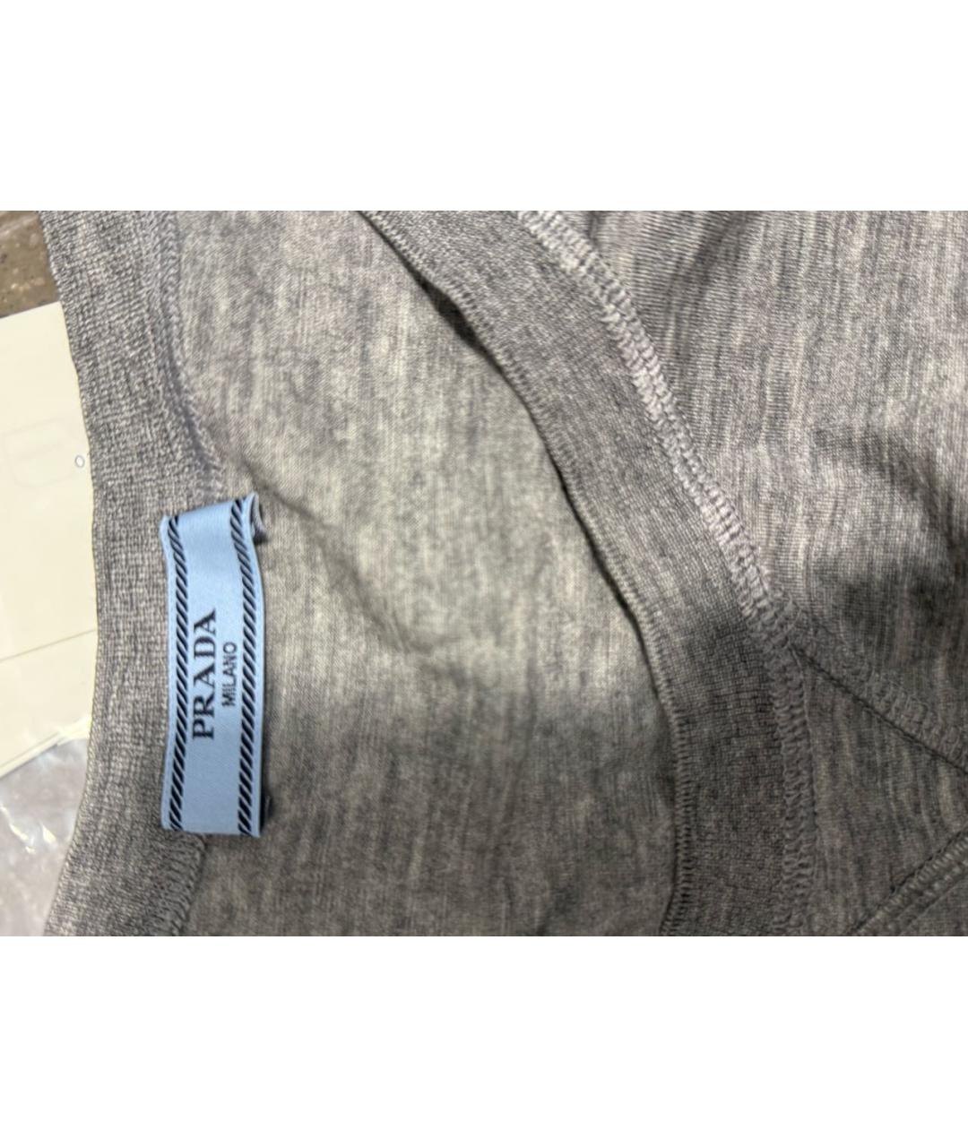 PRADA Серая футболка, фото 2