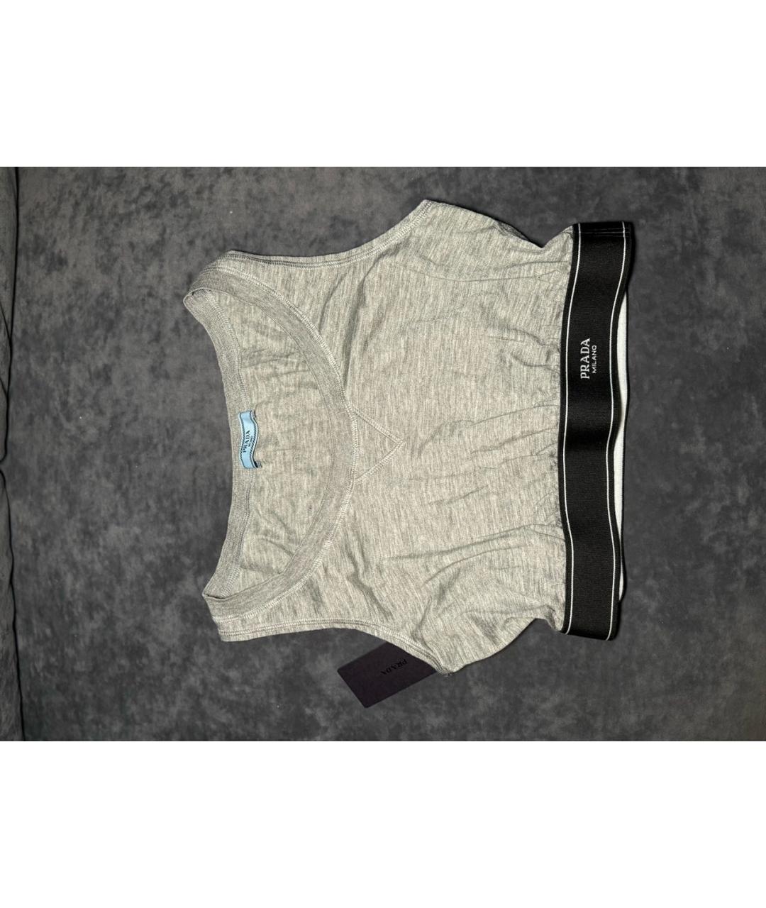 PRADA Серая футболка, фото 5