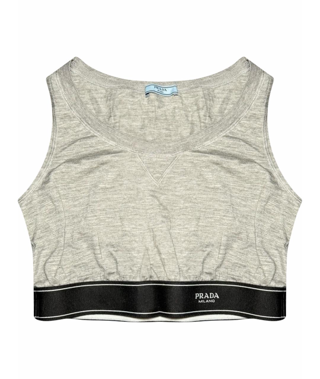 PRADA Серая футболка, фото 1