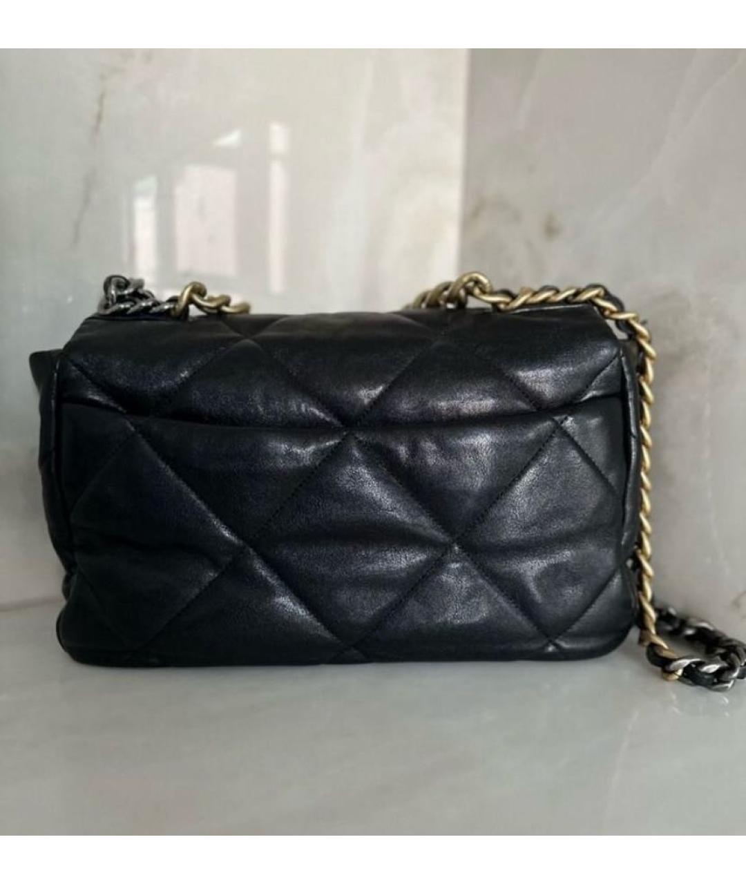 CHANEL Черная кожаная сумка через плечо, фото 3