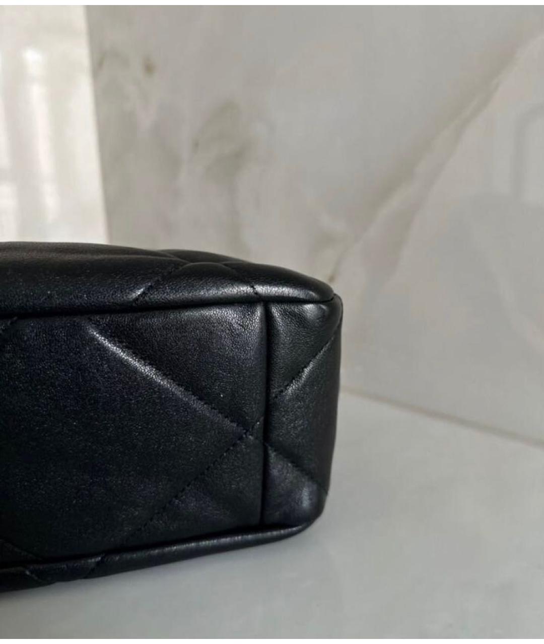 CHANEL Черная кожаная сумка через плечо, фото 4