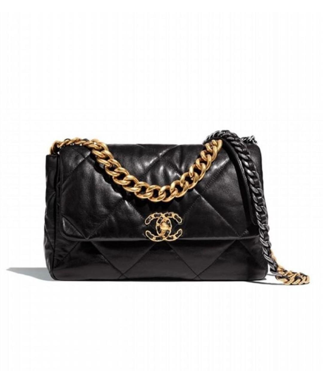 CHANEL Черная кожаная сумка через плечо, фото 1