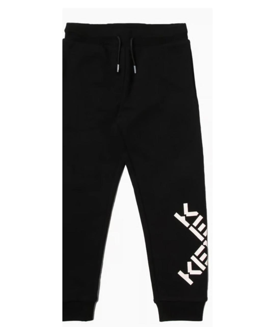 KENZO Черный хлопко-эластановый костюм с брюками, фото 2