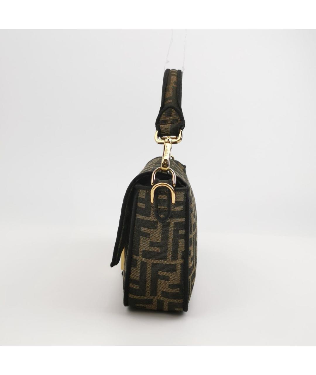 FENDI Коричневая тканевая сумка через плечо, фото 2