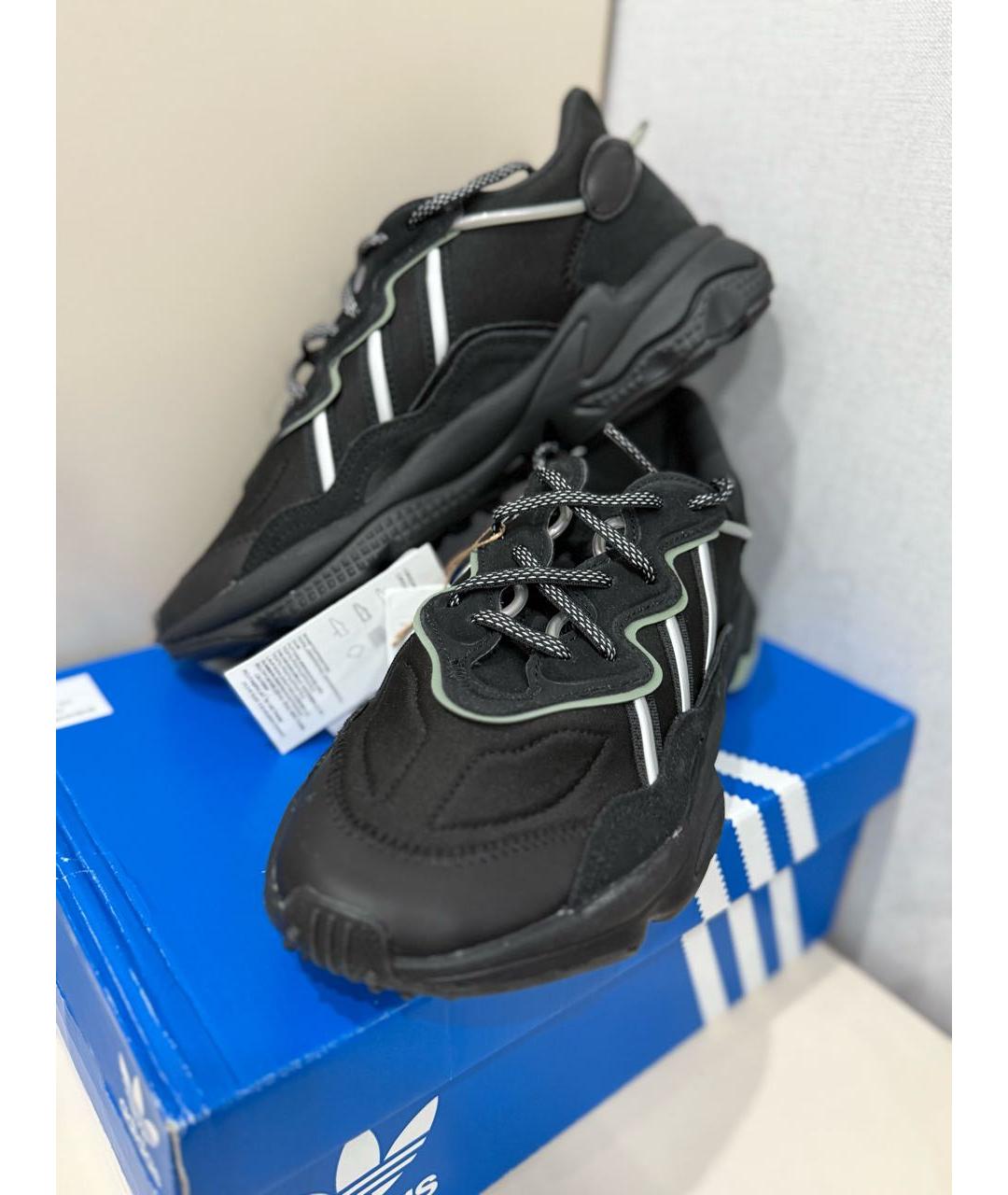 ADIDAS Черные текстильные кроссовки, фото 5