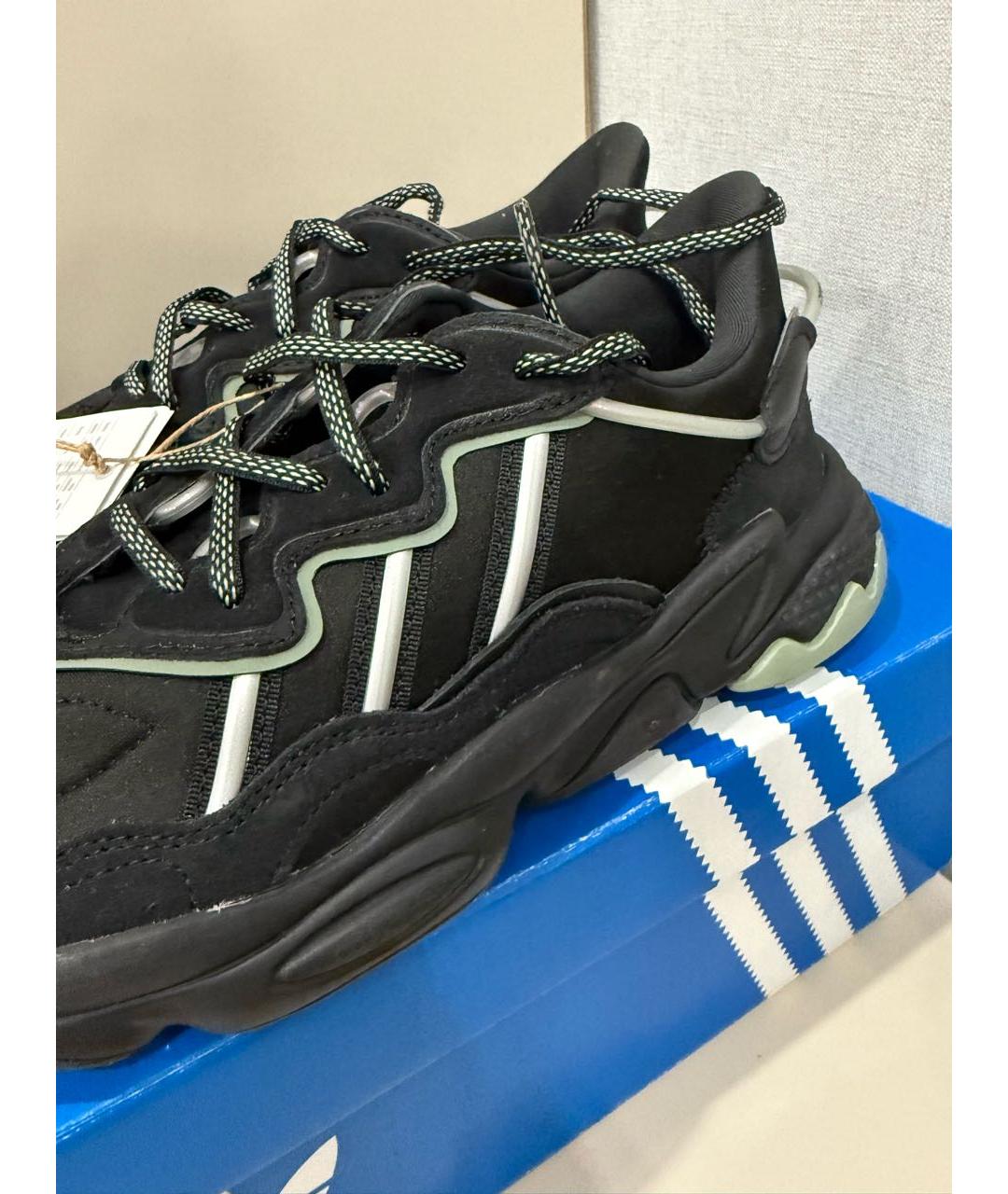 ADIDAS Черные текстильные кроссовки, фото 3