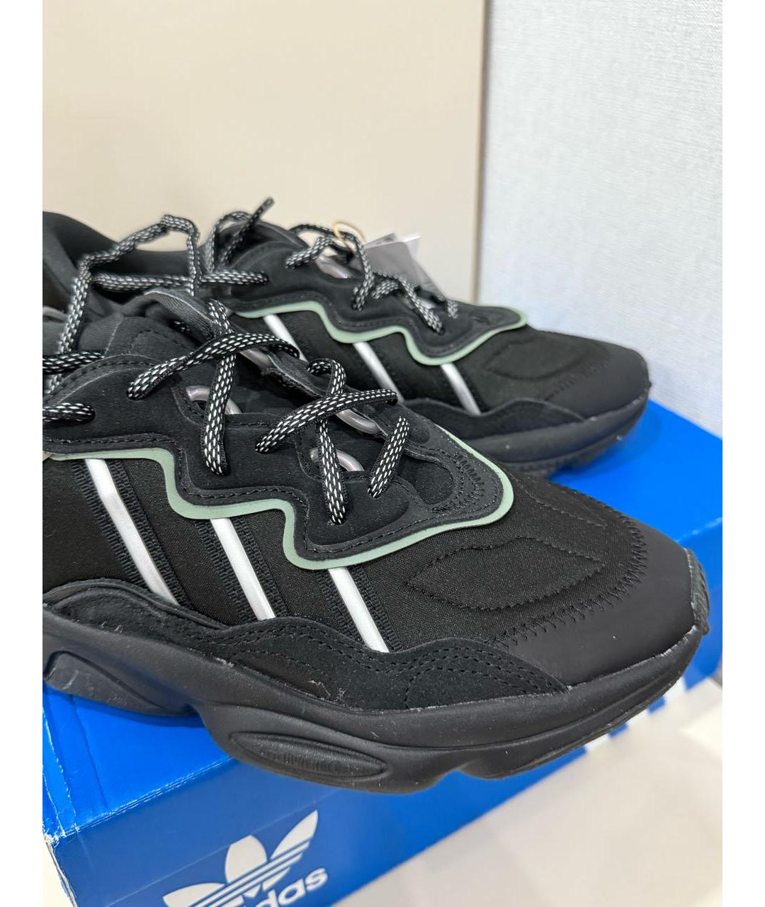 ADIDAS Черные текстильные кроссовки, фото 2