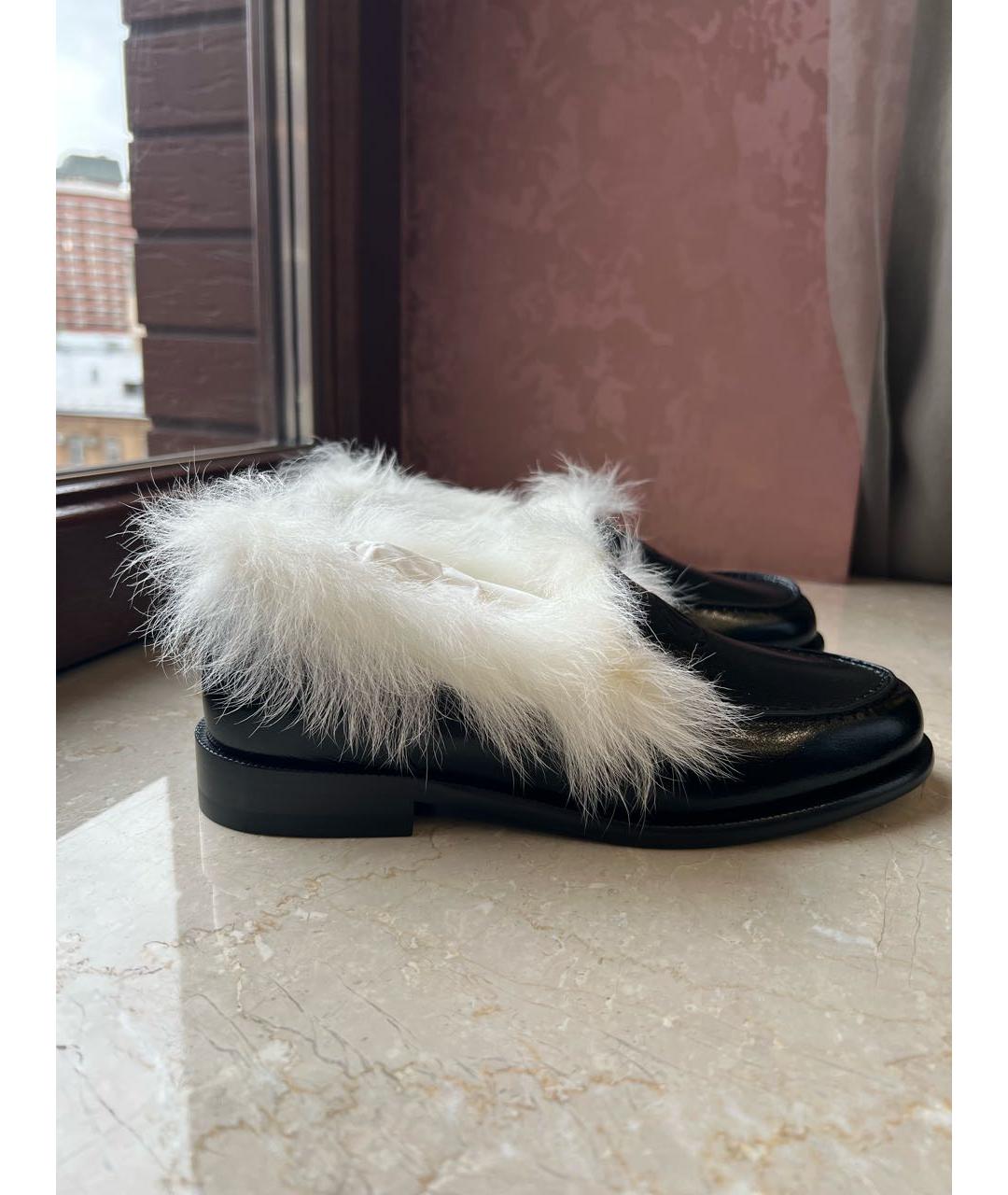 CHANEL Черные кожаные мокасины, фото 7