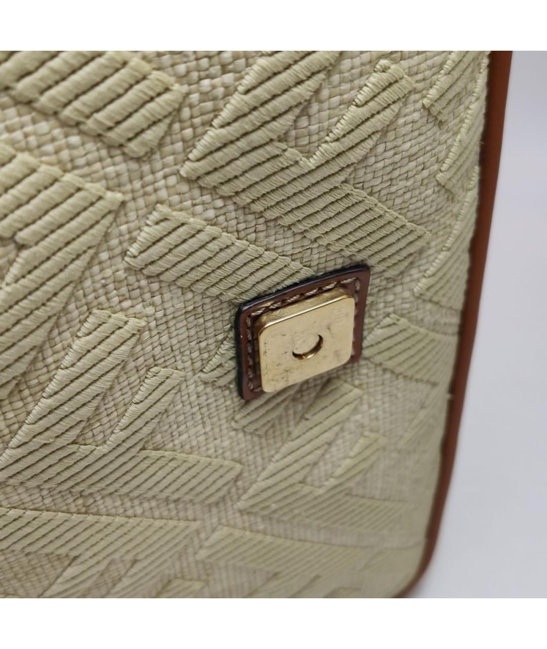 FENDI Коричневая кожаная сумка через плечо, фото 8