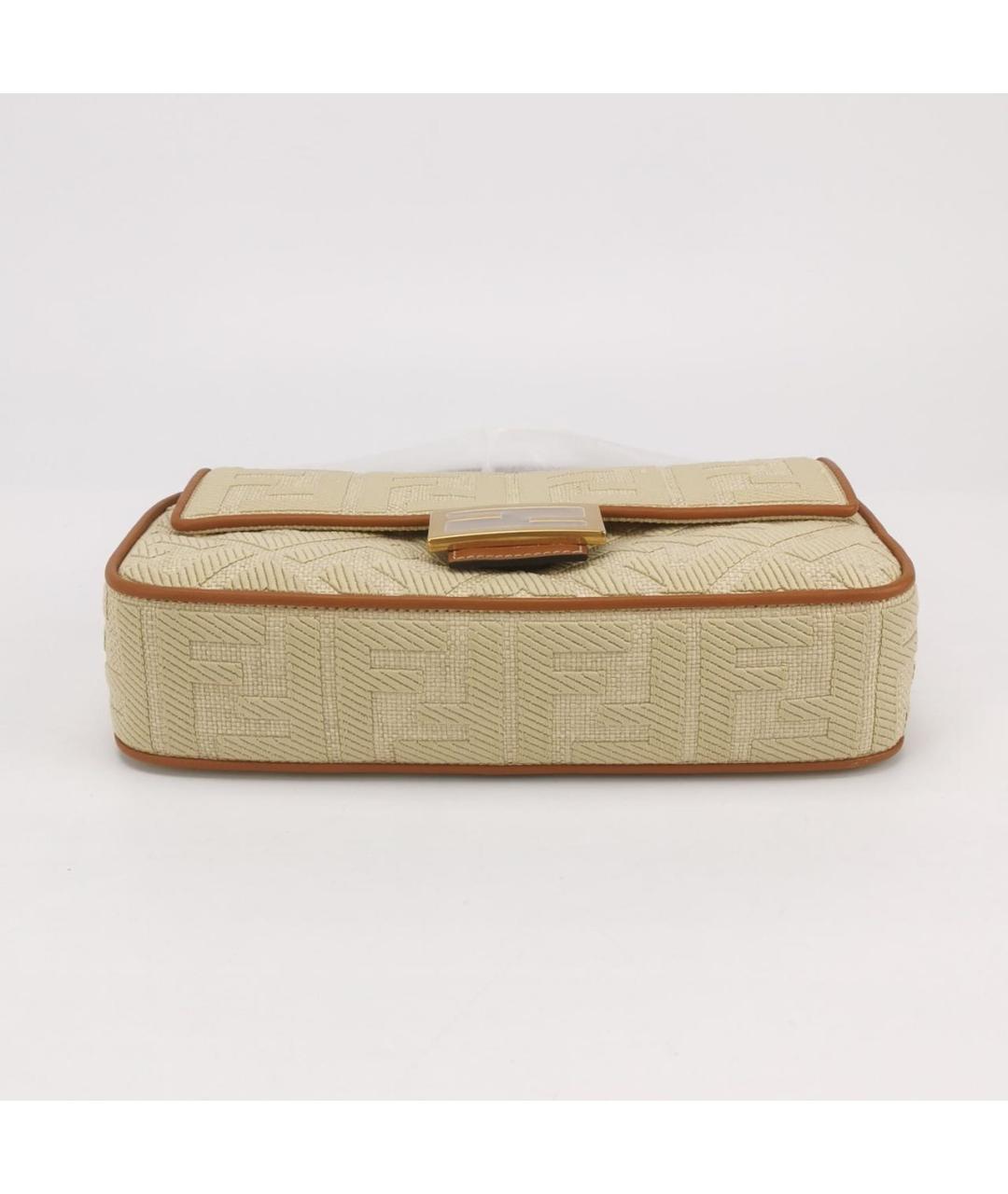 FENDI Коричневая кожаная сумка через плечо, фото 5