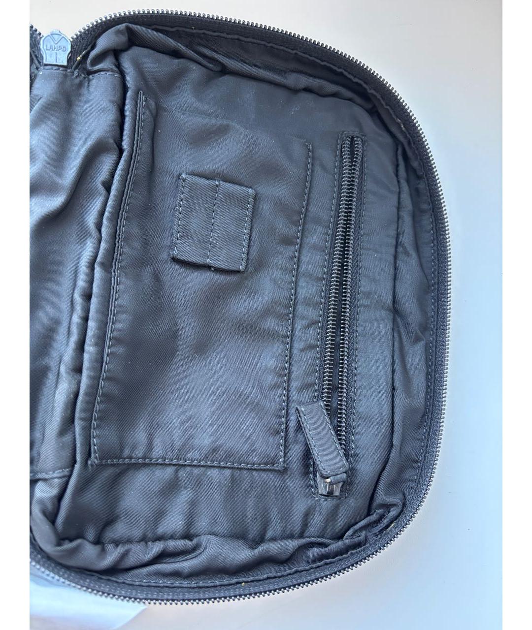 PRADA Черная тканевая косметичка, фото 7