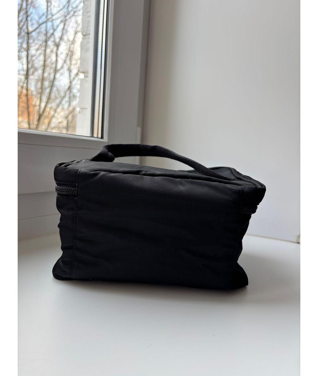 PRADA Черная тканевая косметичка, фото 3