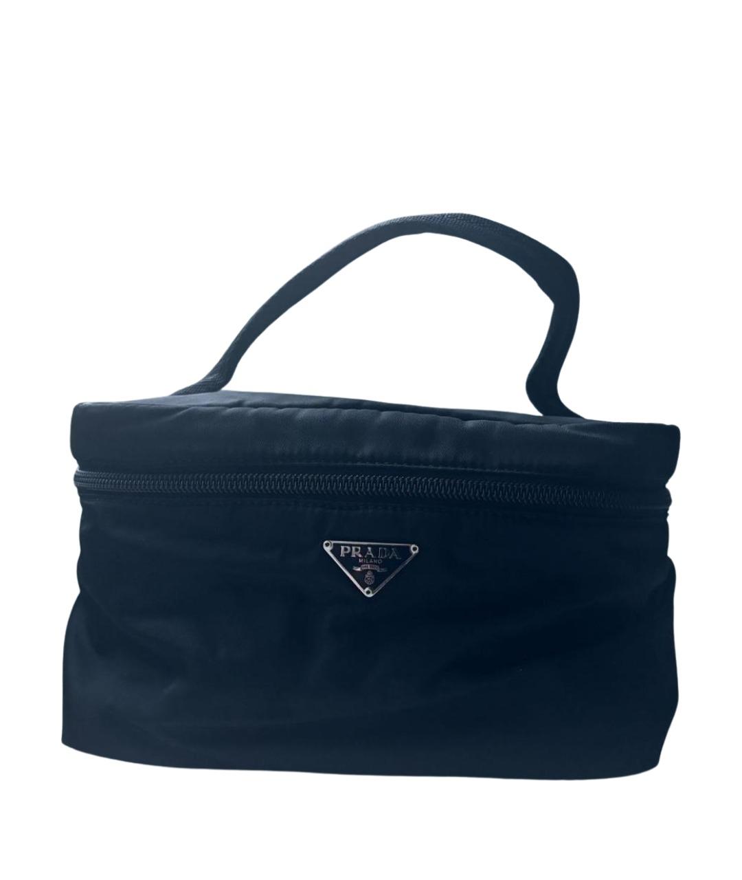 PRADA Черная тканевая косметичка, фото 8