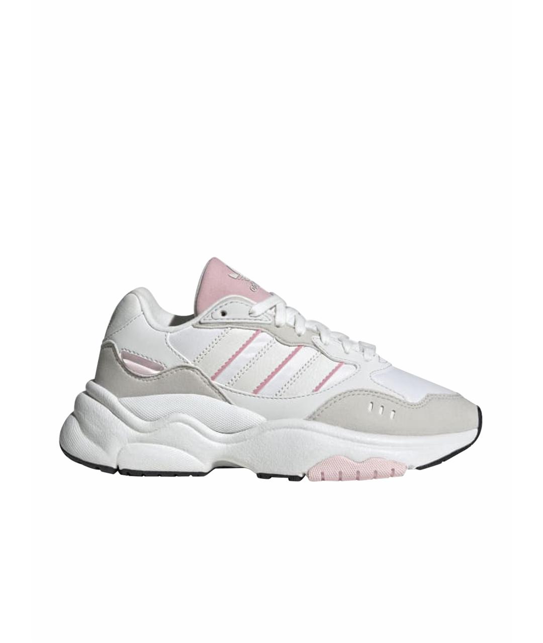 ADIDAS Белые текстильные кроссовки, фото 1