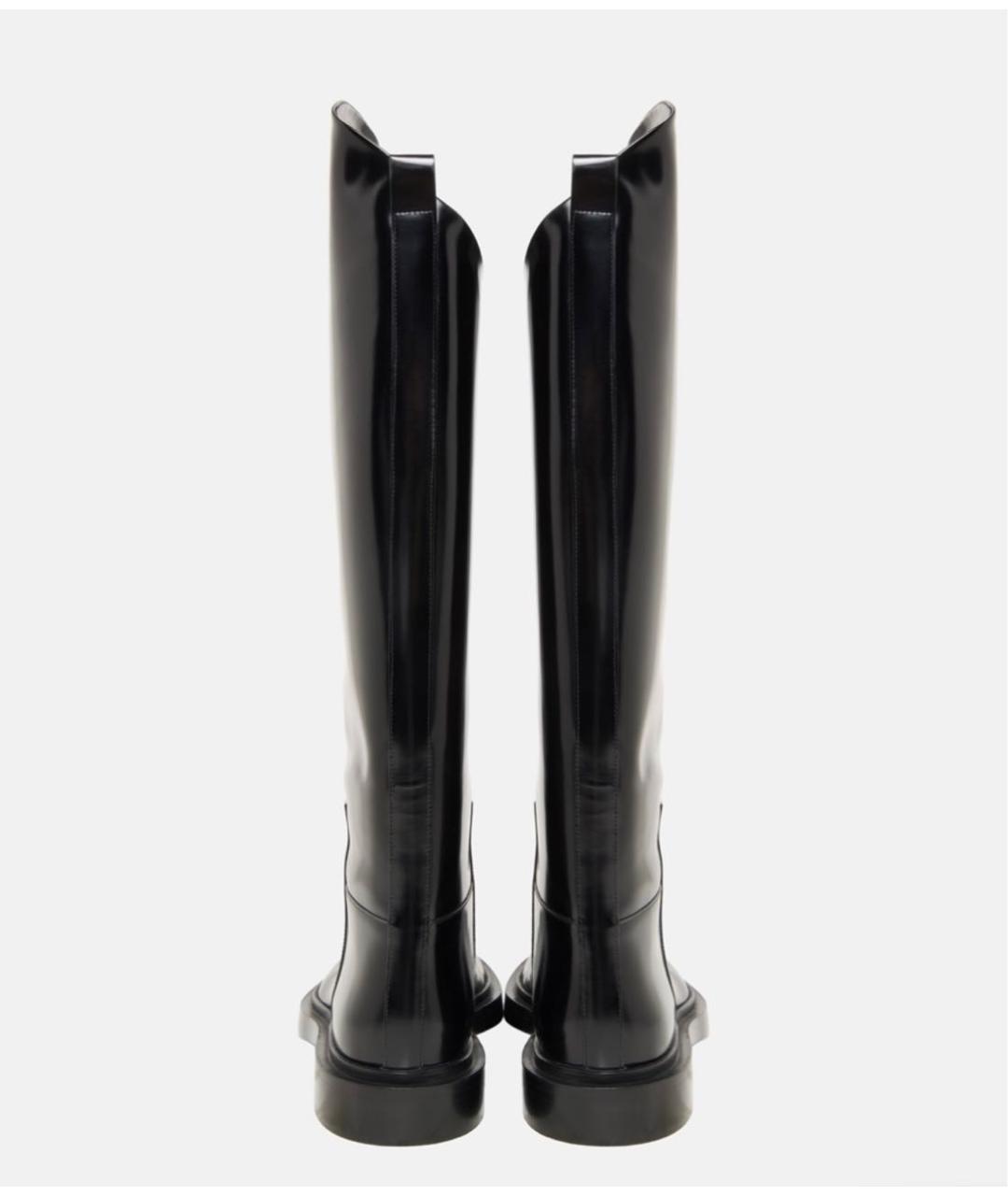 JIL SANDER Черные сапоги из лакированной кожи, фото 3