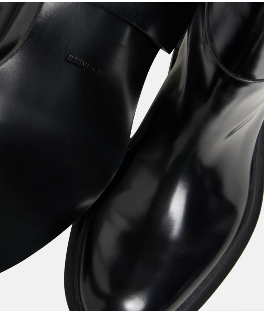 JIL SANDER Черные сапоги из лакированной кожи, фото 5