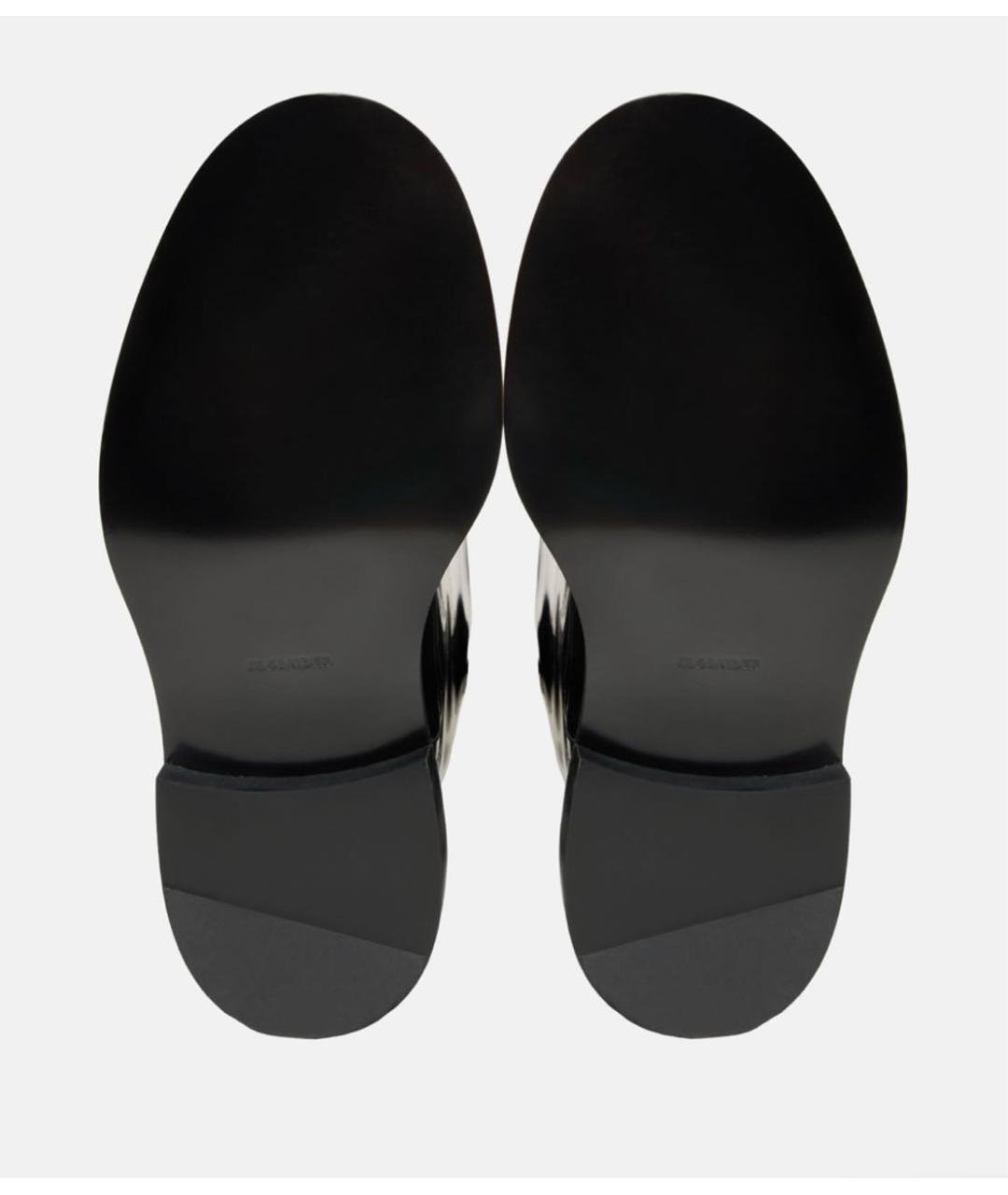 JIL SANDER Черные сапоги из лакированной кожи, фото 4