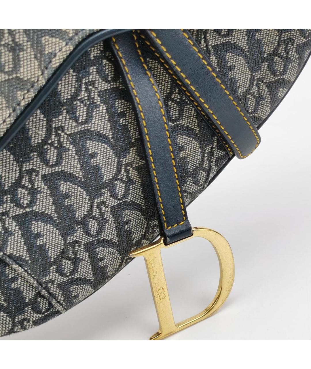 CHRISTIAN DIOR Черная кожаная сумка с короткими ручками, фото 6