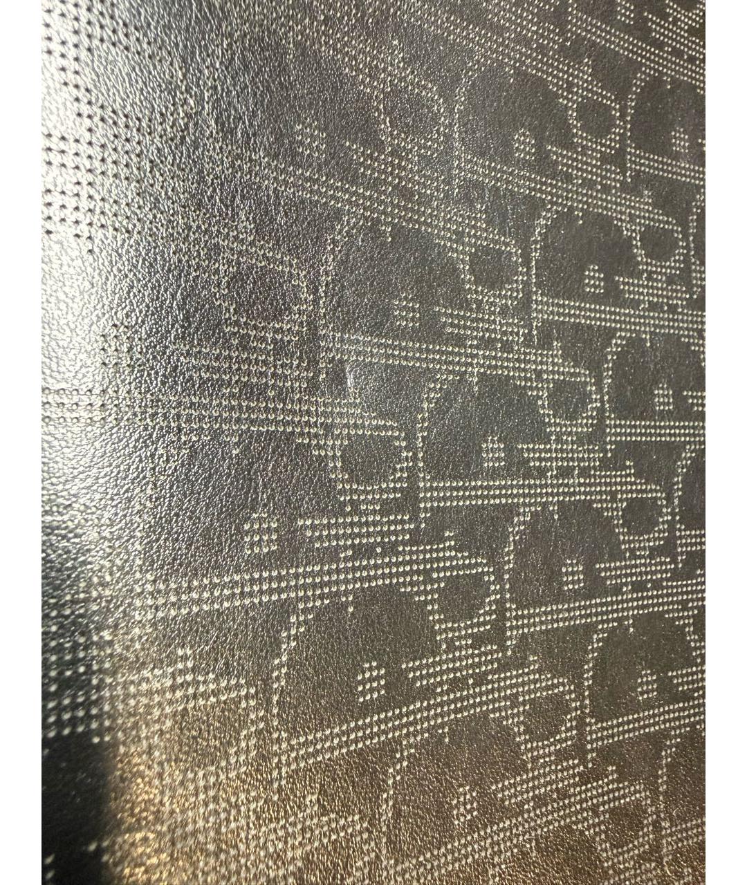 CHRISTIAN DIOR Черная кожаная сумка на плечо, фото 5