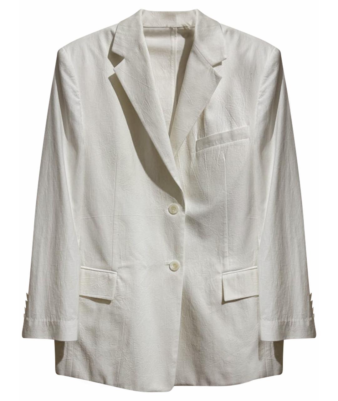 JUUN.J Белый льняной жакет/пиджак, фото 1