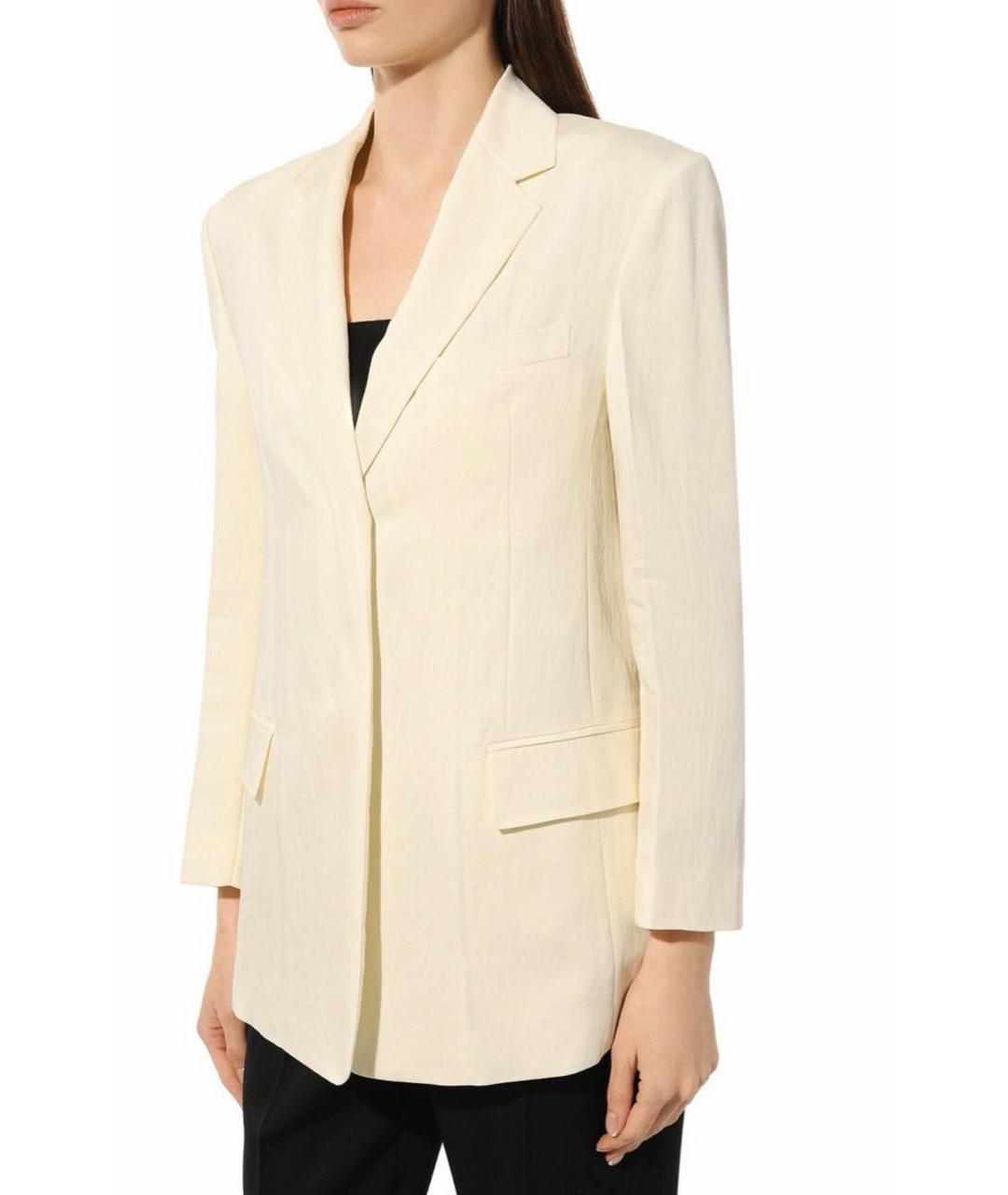 JUUN.J Белый льняной жакет/пиджак, фото 5