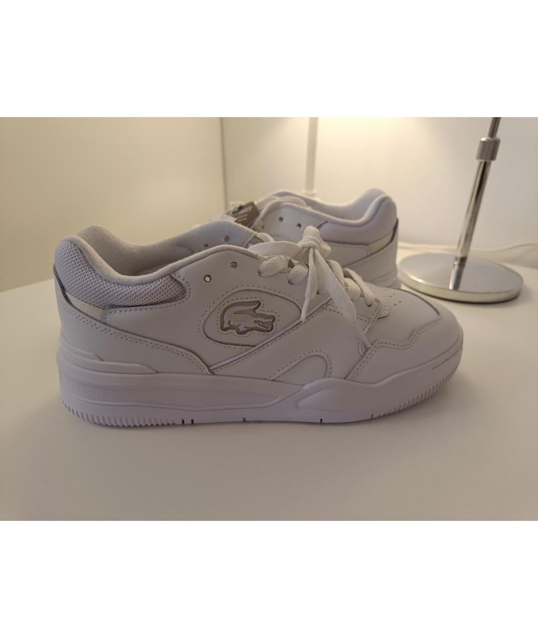 LACOSTE Белые кожаные кеды, фото 7