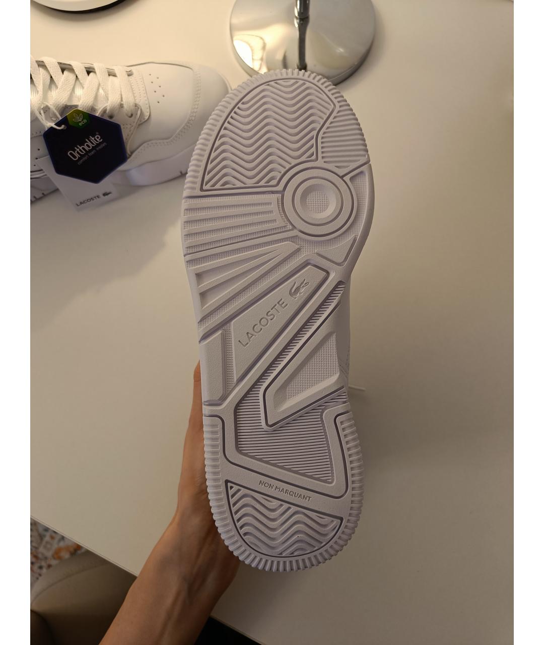 LACOSTE Белые кожаные кеды, фото 5