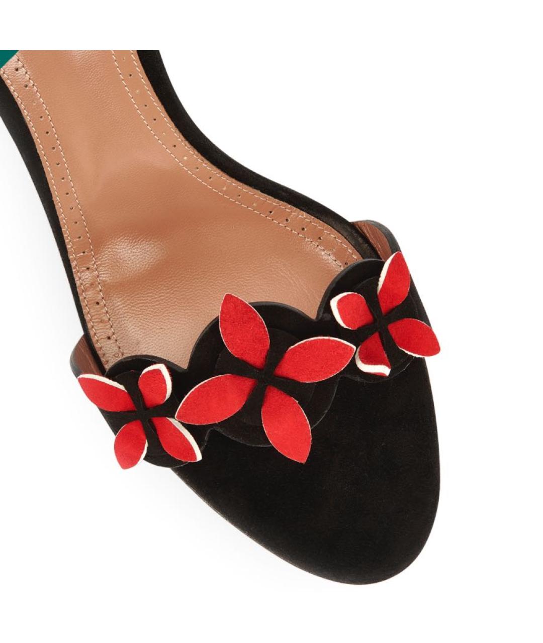 ALAIA Черные замшевые босоножки, фото 3