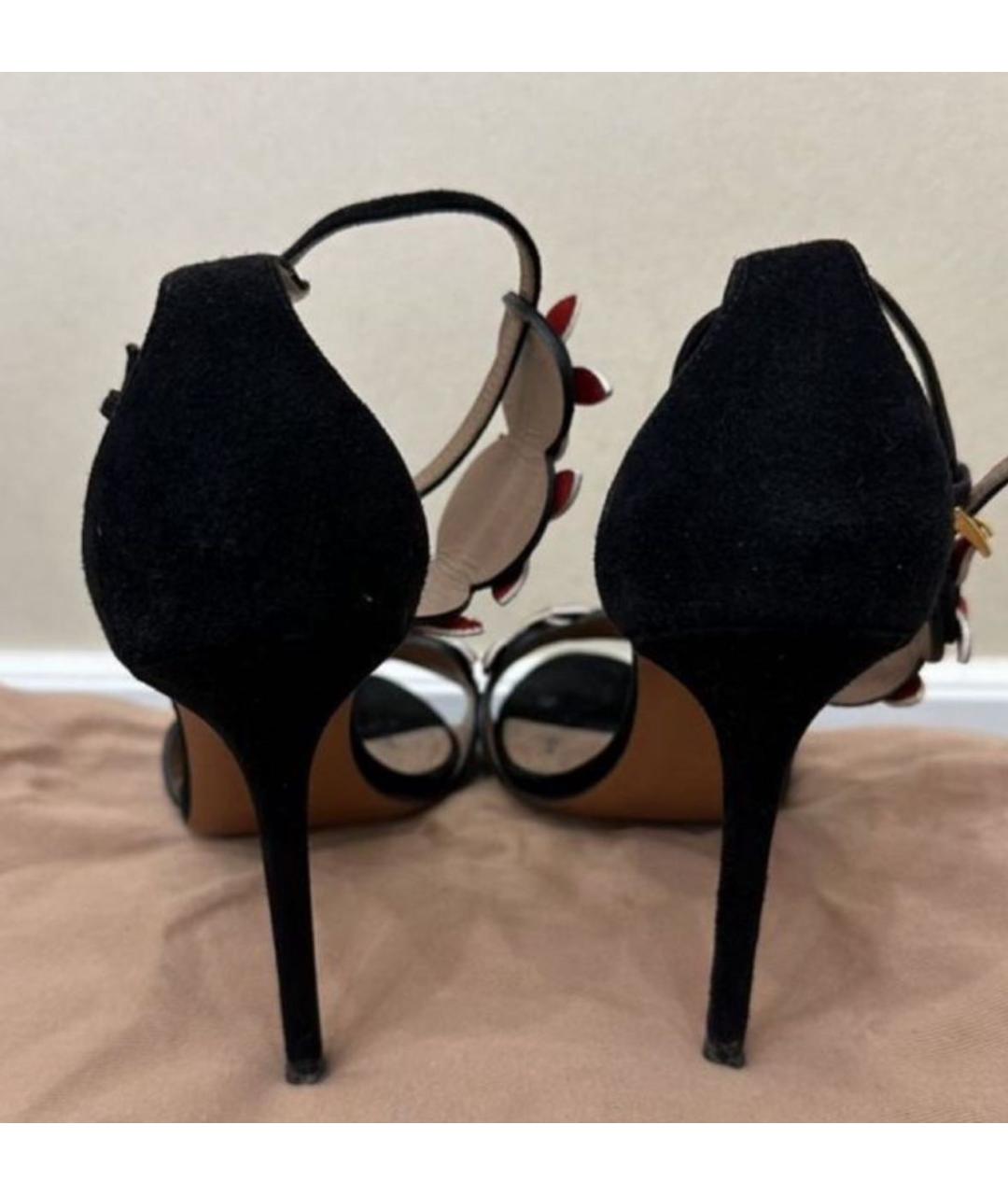 ALAIA Черные замшевые босоножки, фото 4