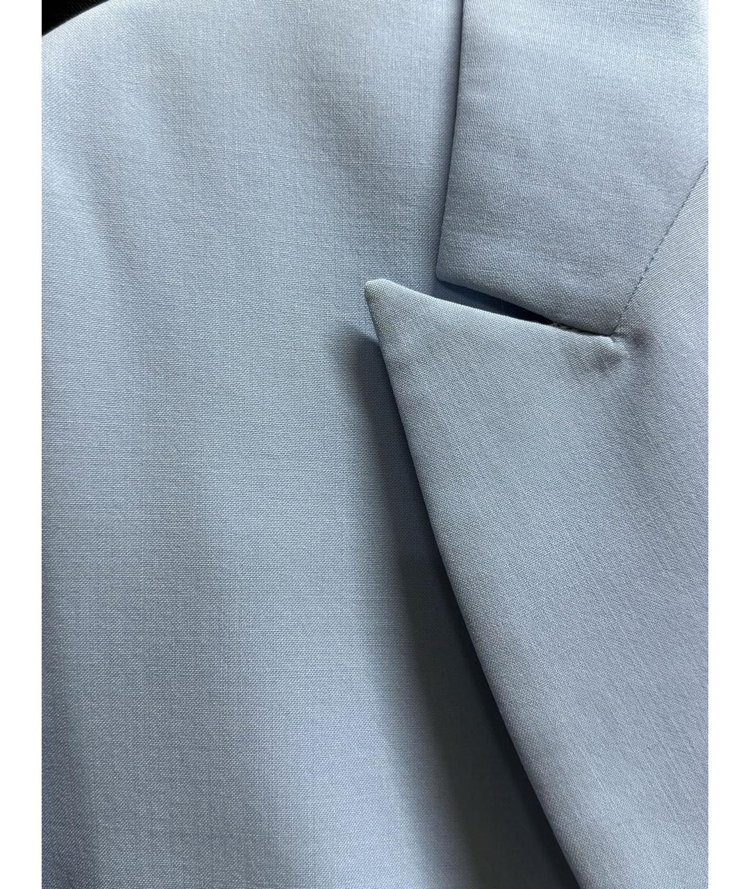 MSGM Голубой вискозный костюм с брюками, фото 4