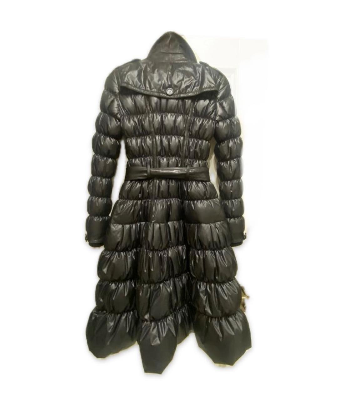 BURBERRY Черный полиэстеровый пуховик, фото 2