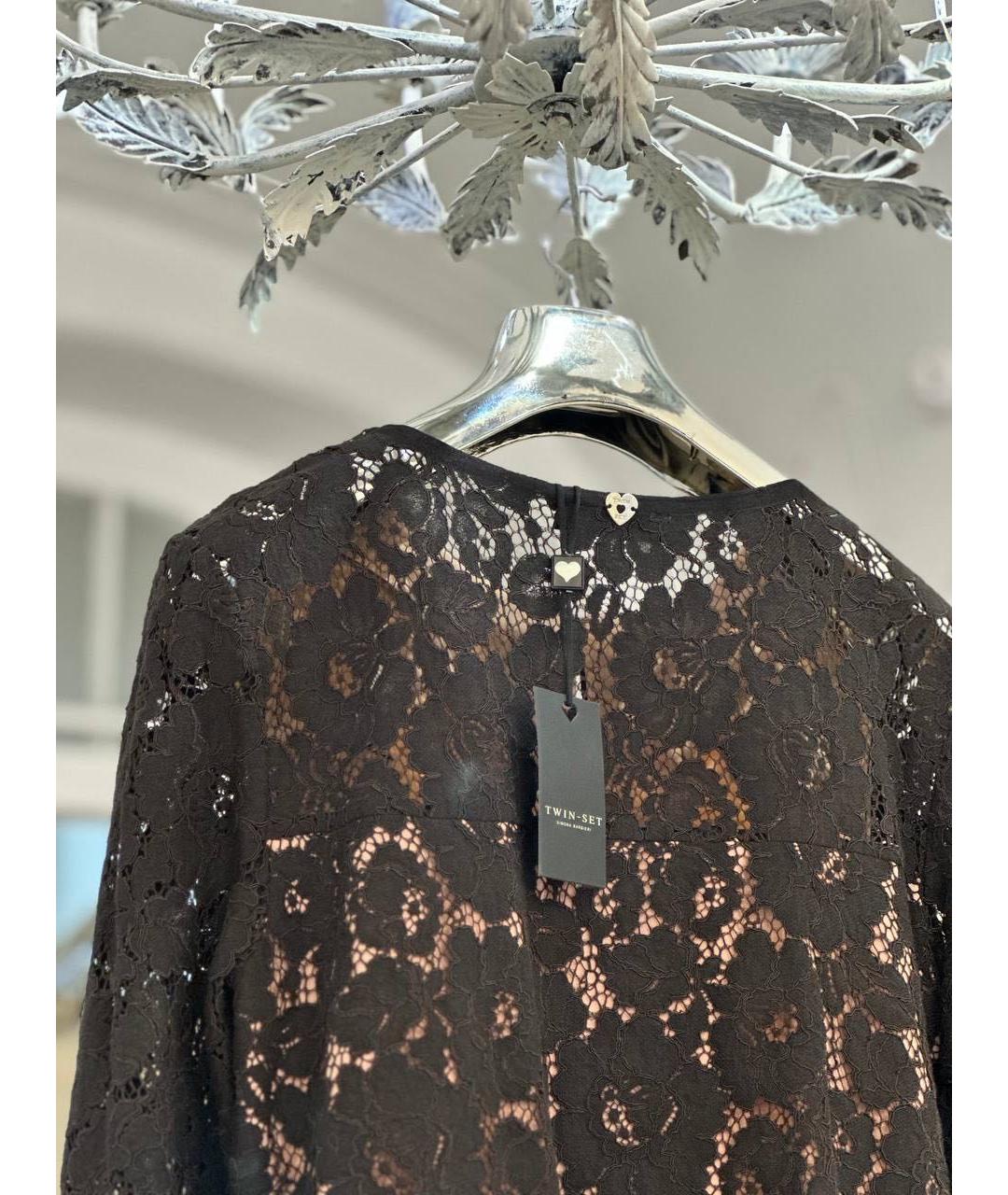 TWIN-SET Бежевая вискозная рубашка, фото 4